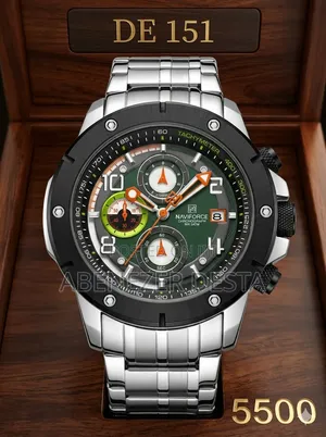 Naviforce Nf8056 Multi- Functional Quartz Men's Watch Featuring