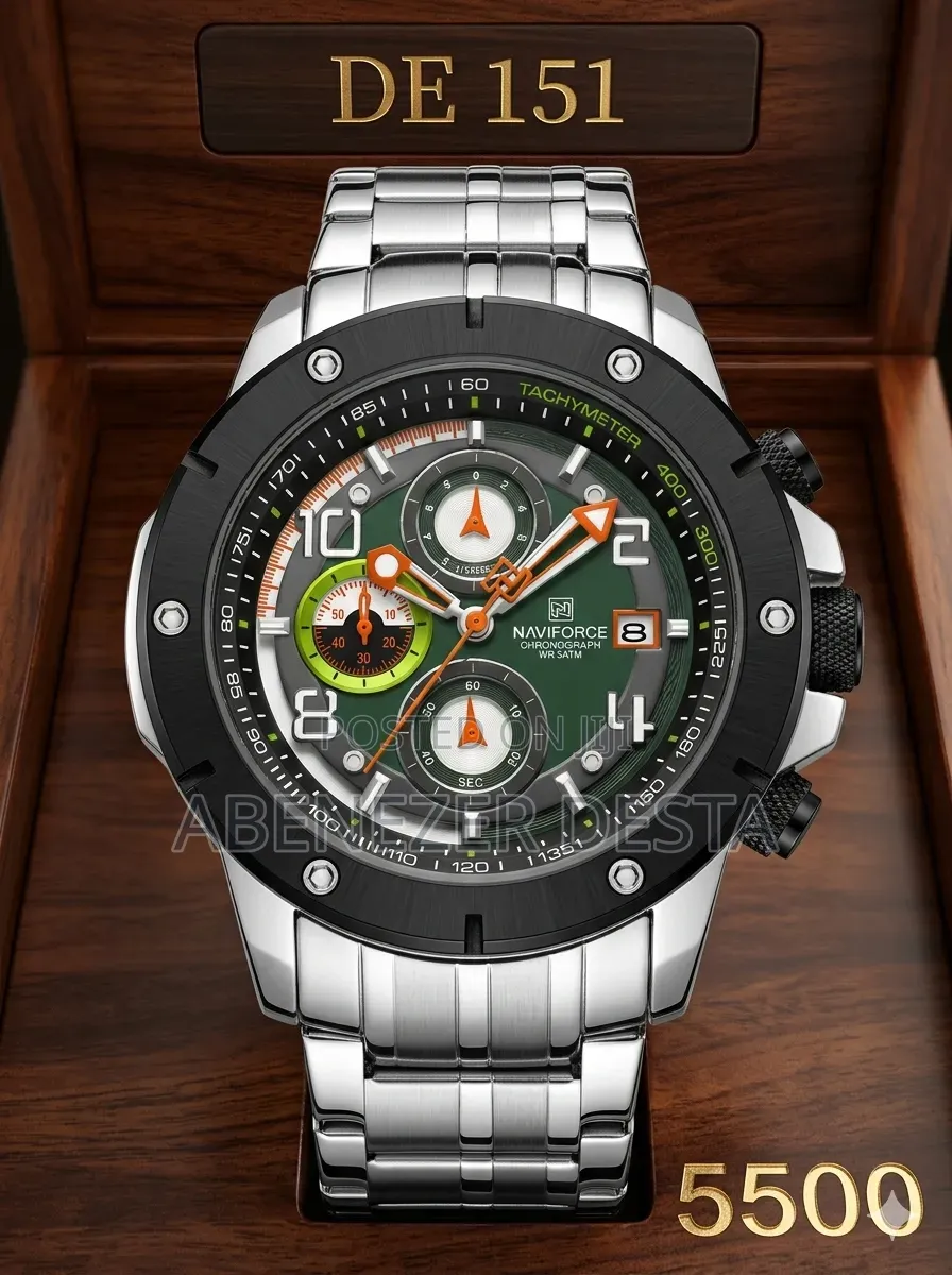 Naviforce Nf8056 Multi- Functional Quartz Men's Watch Featuring
