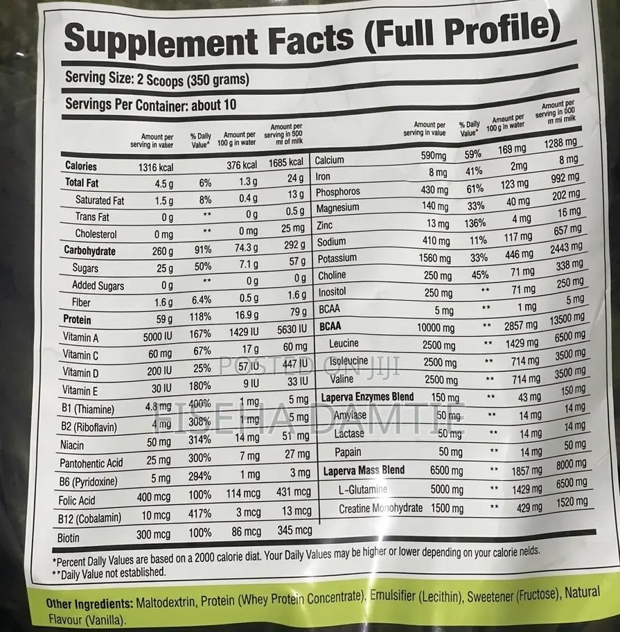 Triple Mass Gainer 6kg (Protein Powder)
