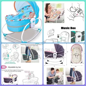 Mastela 5-in-1 Rocker Bassinet – Bassinet, Rocker, Portable Carry,