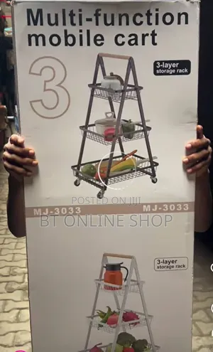 3 Layers Metal Rolling Cart