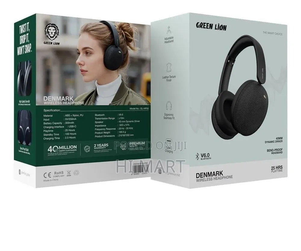 Green Lion Denmark Wireless Headphone
