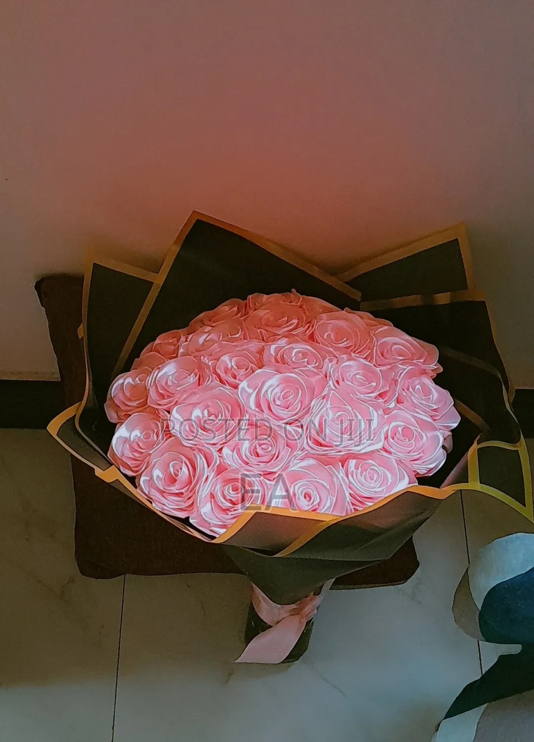 Ribbon Rose Bouquet Flower