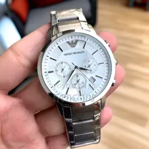 ​Silver Emporio Armani Chronograph for Your New Executive Position