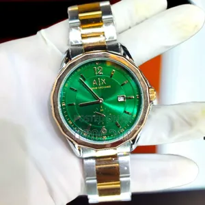 Green Armani Exchange Watch for a Powerful Graduation Statement