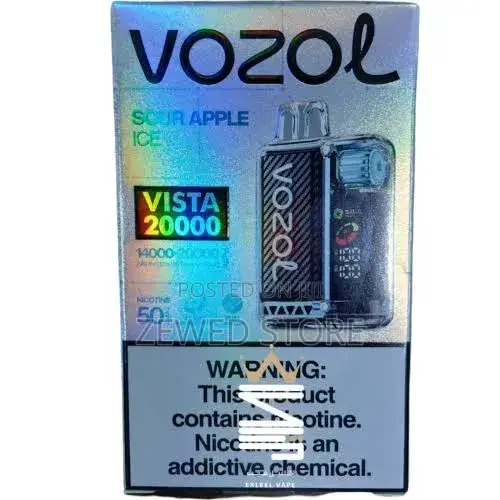 Vape Vozol Vista 40000 – Sour Apple Ice. Fresh