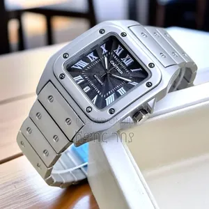Cartier-Style Silver Waffle Dial: Your Perfect Travel/Vacation Watch