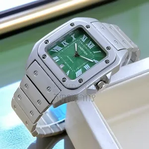 Vibrant Cartier Green Dial Santos: The Ultimate Holiday Gift Choice