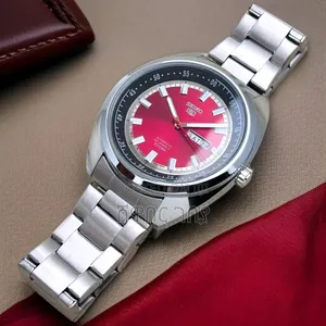 Bold Seiko 5 Sports Red Dial: A Timepiece for Your Professional Peak