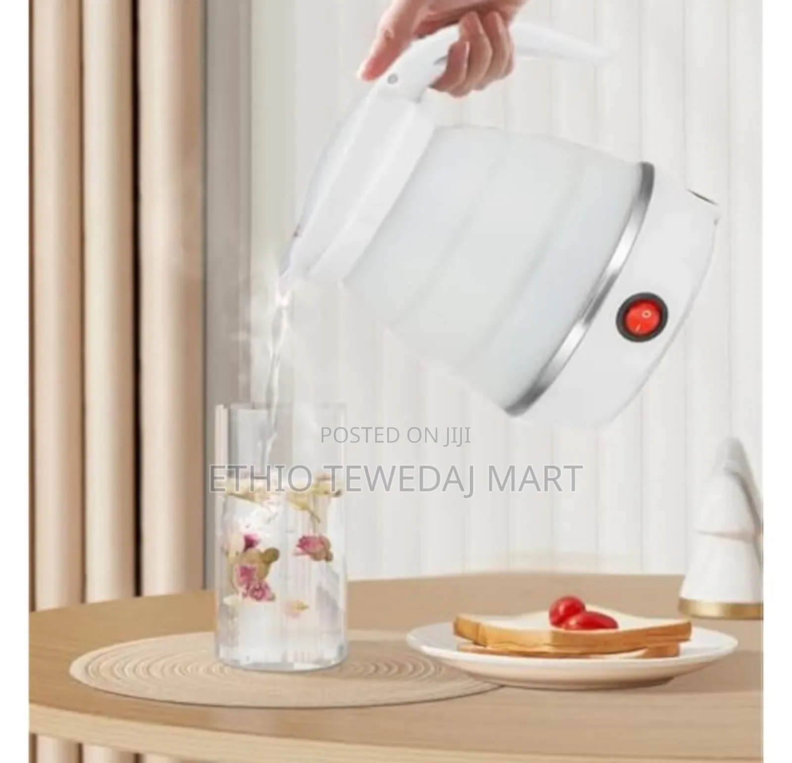 Travel Kettle Electric Small Foldable Portable Kettle የውሃ ማሞቂያ