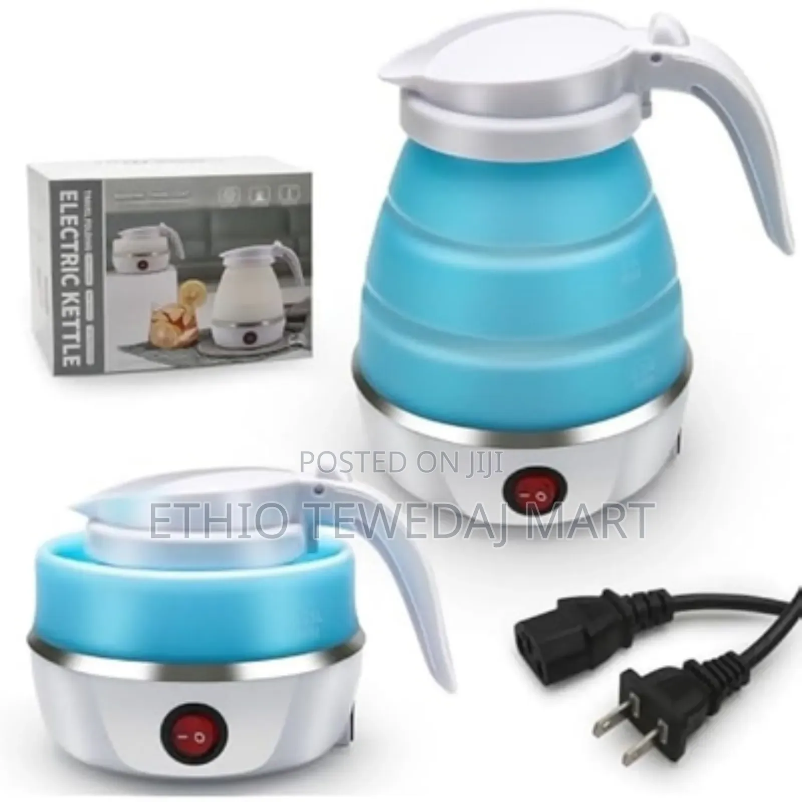Travel Kettle Electric Small Foldable Portable Kettle የውሃ ማሞቂያ