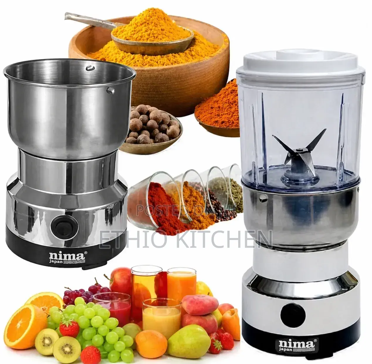 Bomn 2 in 1 Grinder Blender