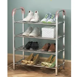 Stable 4-Tier Shoe Organizer With Non-Slip Leveling Feet