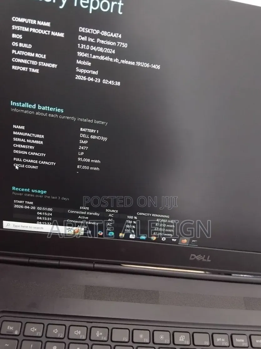 Laptop Dell Precision 7750 32GB Intel Core i7 SSD 512GB