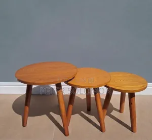 Wooden Patterned Coffee Table Sets