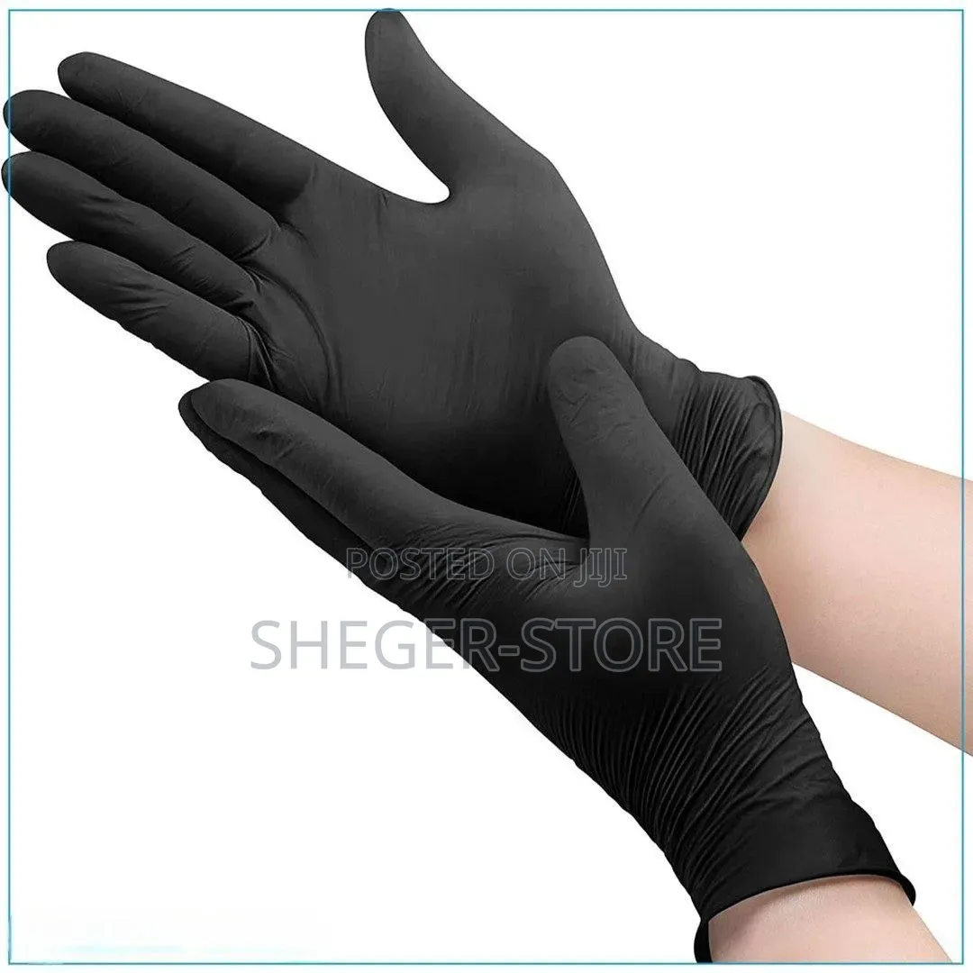 High Quality Disposable Black Vinyl Multi-purpose Gloves