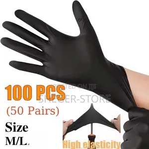 High Quality Disposable Black Vinyl Multi-purpose Gloves