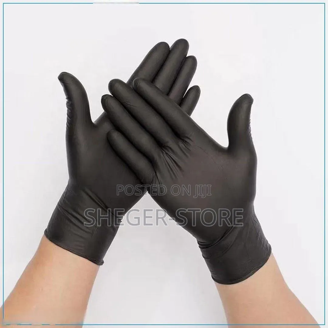 High Quality Disposable Black Vinyl Multi-purpose Gloves