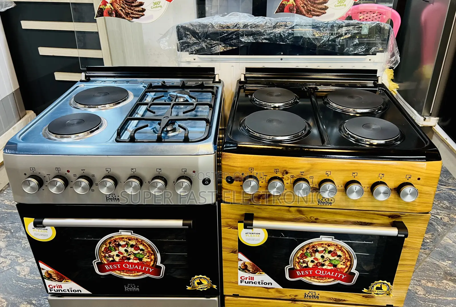 Delta Oven 60*60 Europe Free-Standing Gas/Electric Cookers