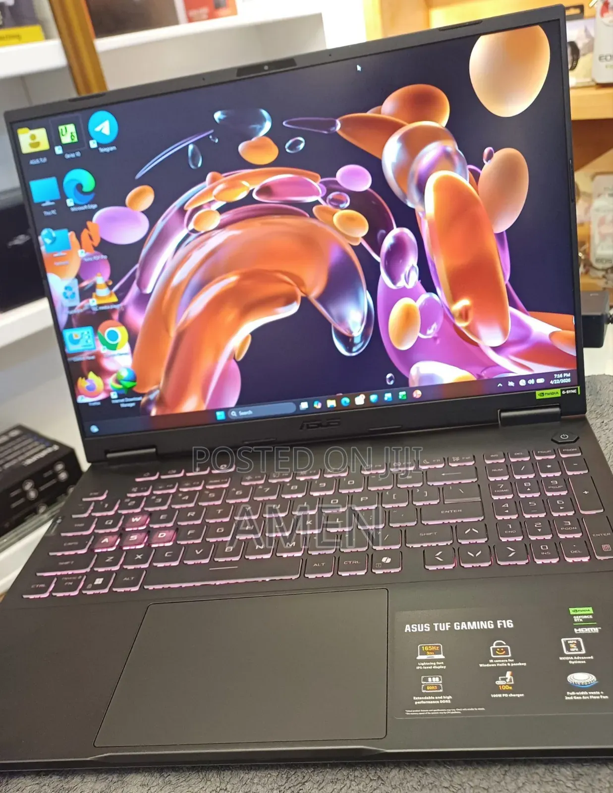 New Laptop Asus TUF Gaming A16 32GB Intel Core i7 SSD 1T