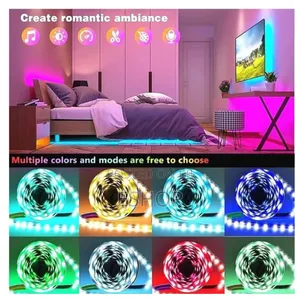 5m Led Strip Light Kit - Create Ambiance With Remote Flashing Modes