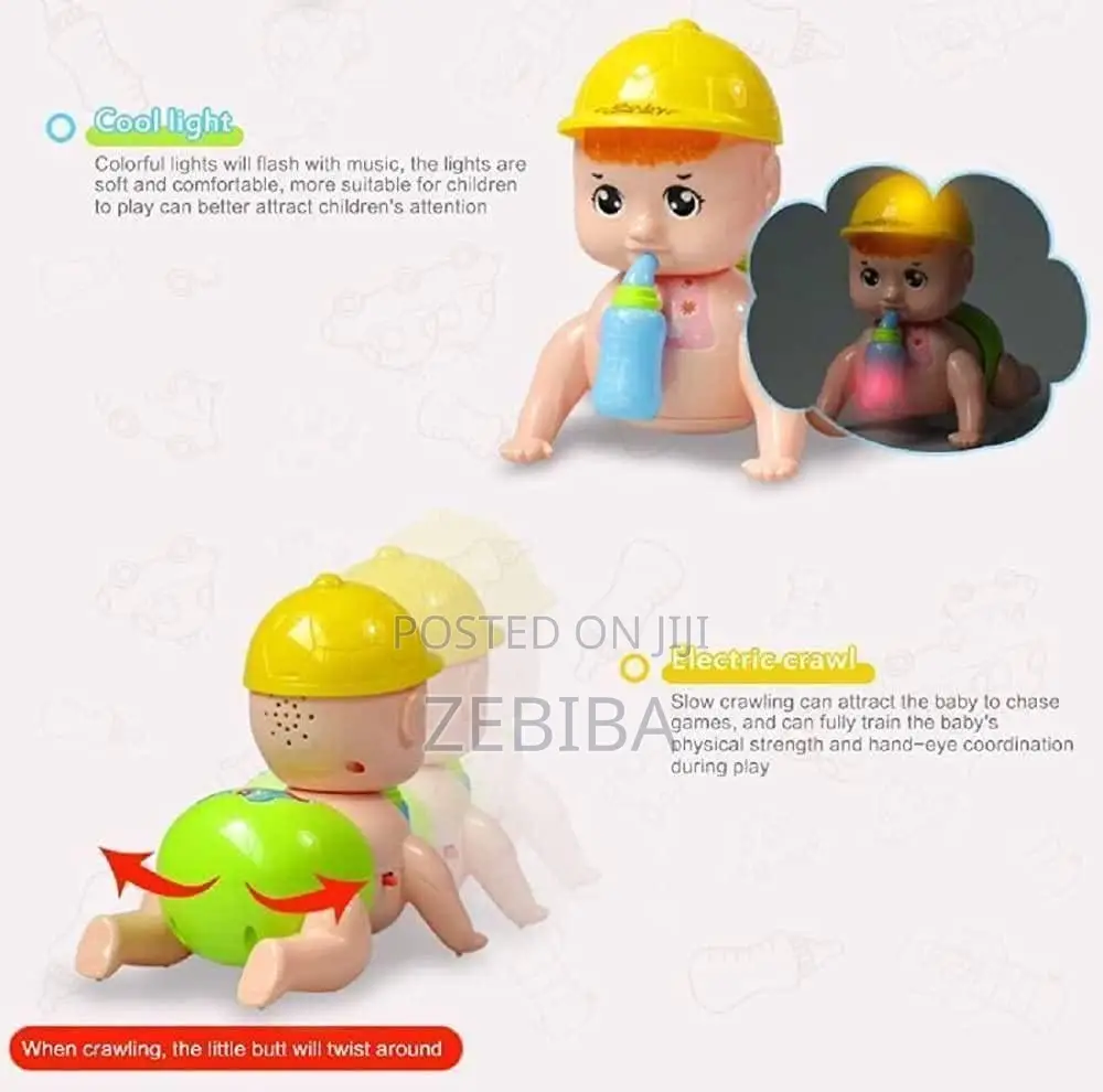 Crawling Baby Toy With Voice Lightening and Music