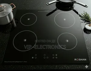 Roshan Ceramic Stove 4burner Electric Digital Touch Black Glas Cooktop