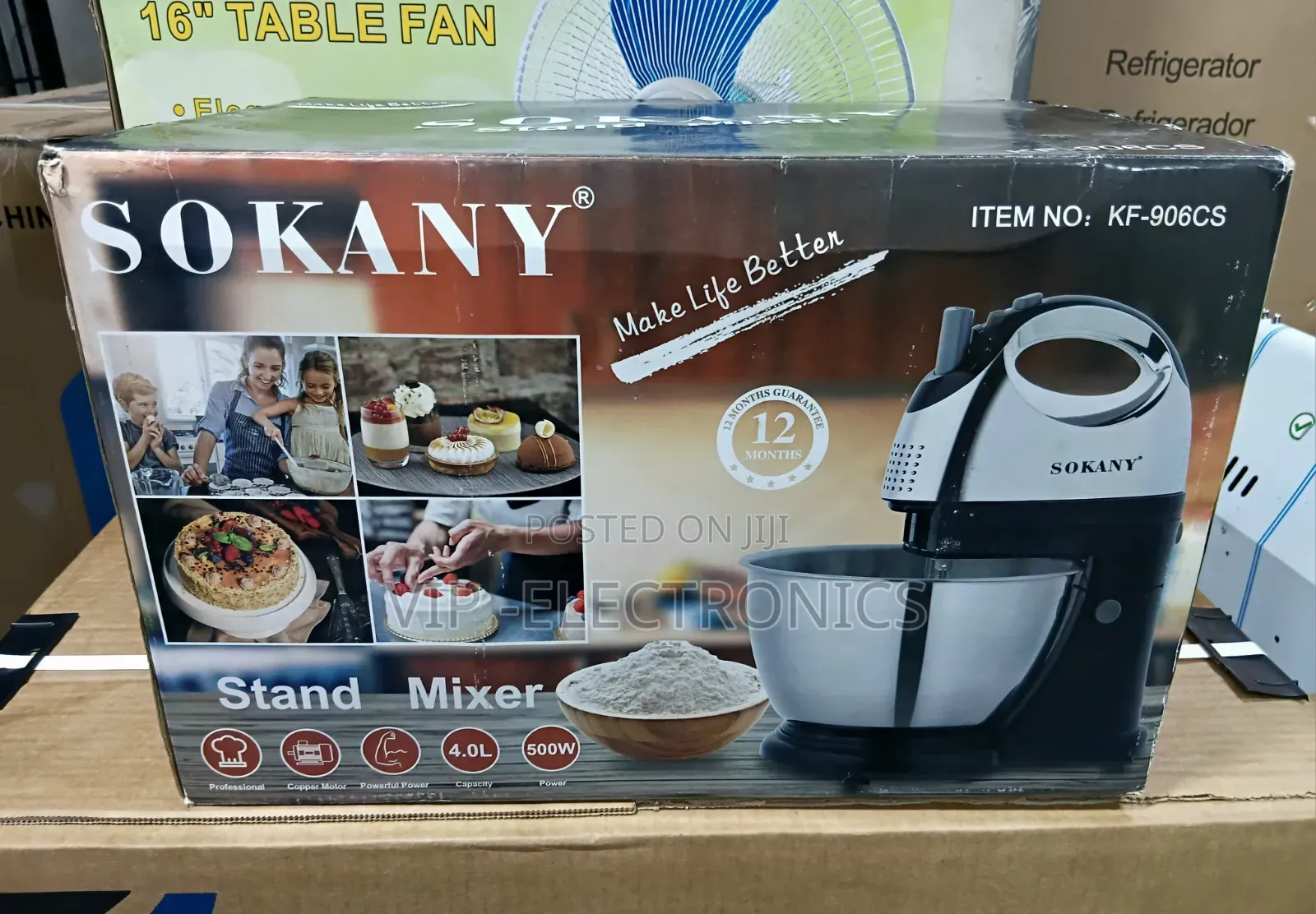 Sokany Kf-906cs 2-in-1 Stand Mixer (4.0l, 800w)