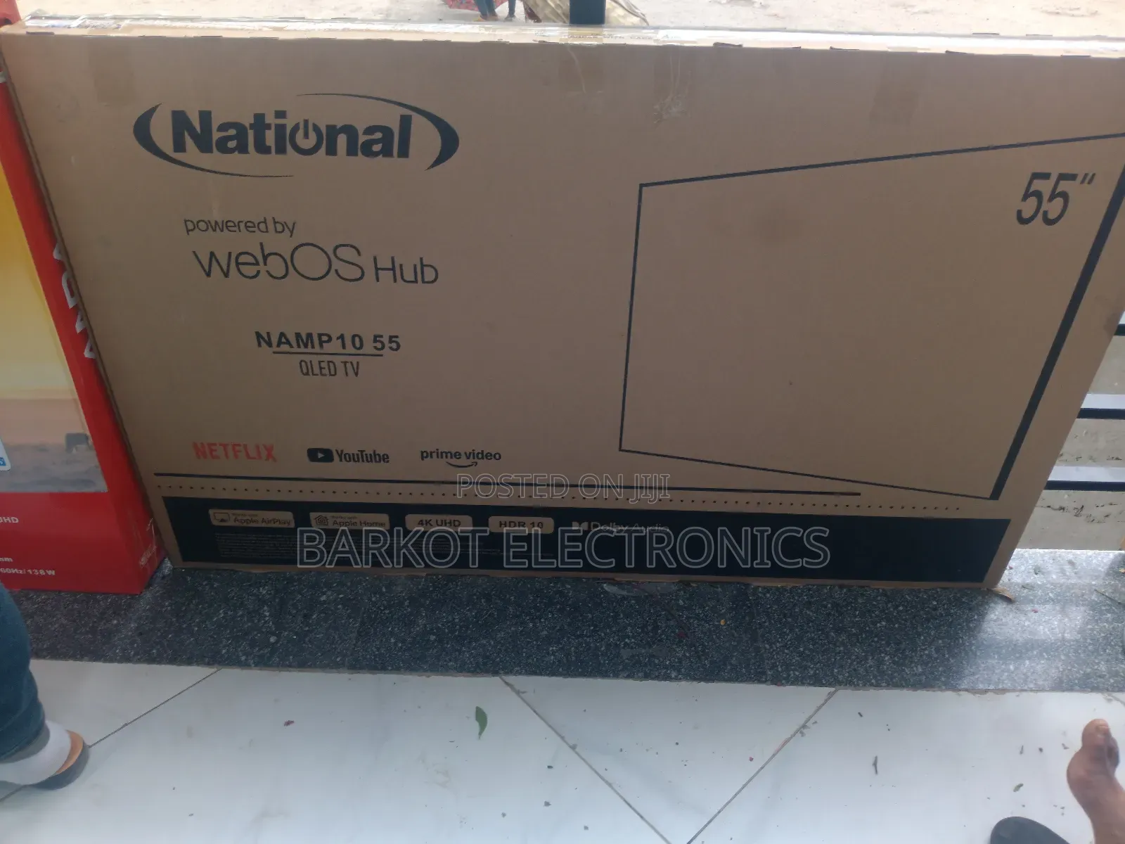 National Smart Tv 55 Inch Andraid Framless 2026 Quality Tv Hifi New