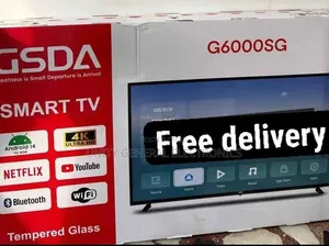 Gsda 60'' Tempered Glass Smart Tv New 2025