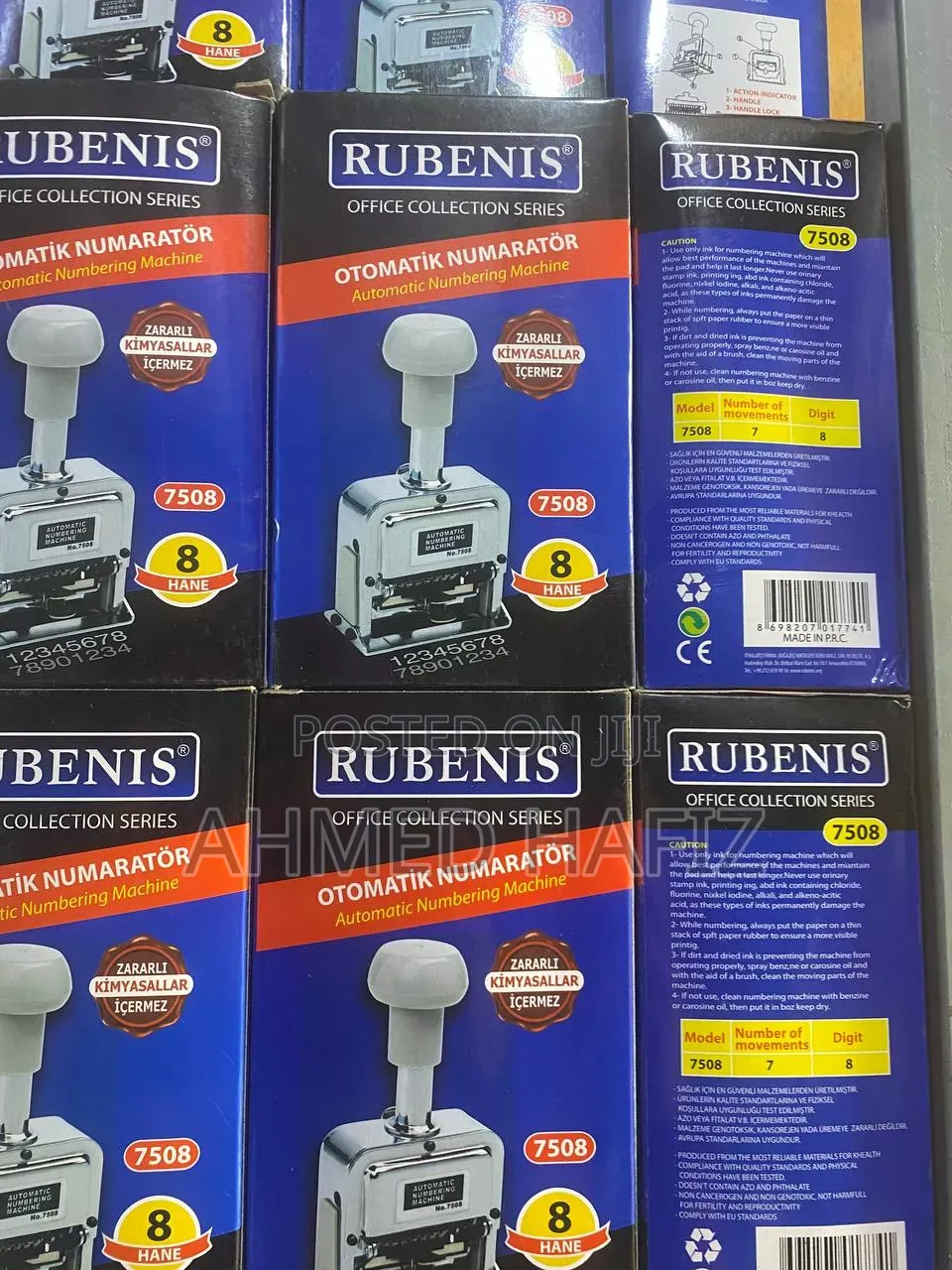 Numbering Machine 7digit+Letter=No(ቁጥር መምቻ)