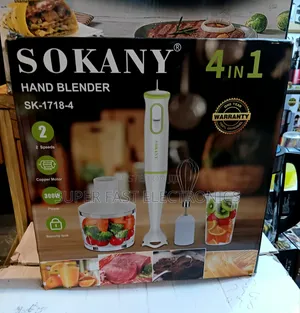 Sokany 4-in-1 Hand Blender (Model: Sk-1718-4)