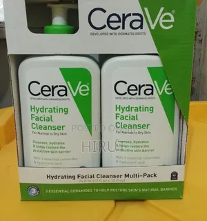 Cerave Hadrating Cleanser and Cerave Lotion