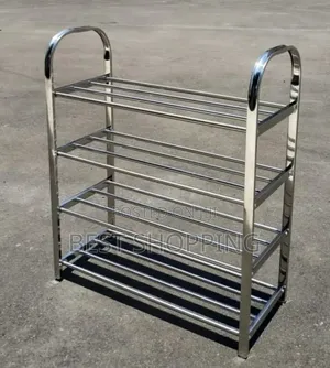 4 Layer Stainless Steel Shoe Rack Four Layer Shoes Organizer