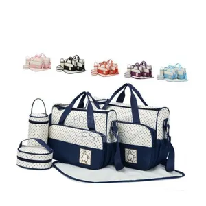 5-in-1 Lightweight Baby Mummy Bag – Large Capacity With Detachable