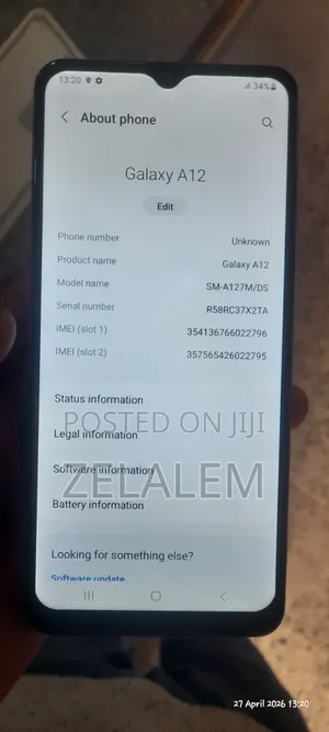 Samsung Galaxy A12 128 GB Red