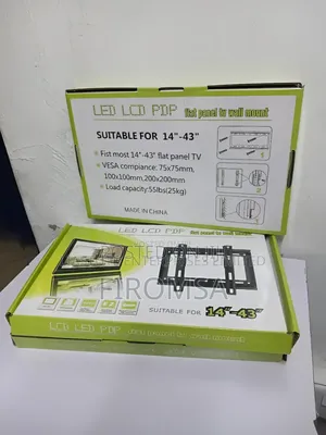 Fixed Flat Panel Tv Wall Mount Led LCD PDP Suitable for 14" - 43"