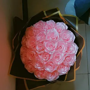 Ribbon Rose Bouquet Flower