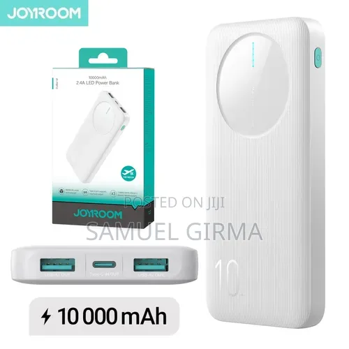 10,000mah Capacity ያለው Joyroom Portable Power Bank 10000mah