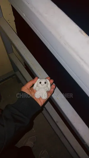 Cute Handmade Crochet Bunny Keychain / Amigurumi Plush Toy