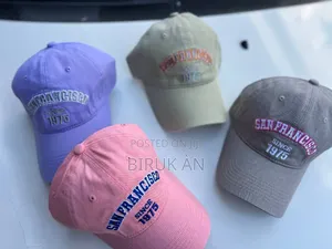 Cotton Twill Baseball Cap With "San Francisco"