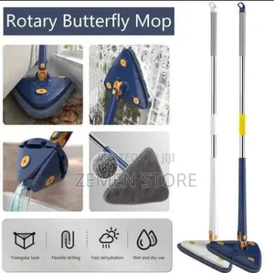 360° Rotary Butterfly Triangle Mop | ተዘዋዋሪ ባለ ሶስት ማዕዘን ሞፕ