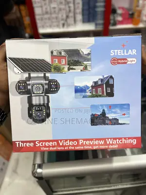 ባለ 3 ሌንስ በሲም የሚሰራ 4g Stellar C603 Solar Pro 4 Lens PTZ Camera