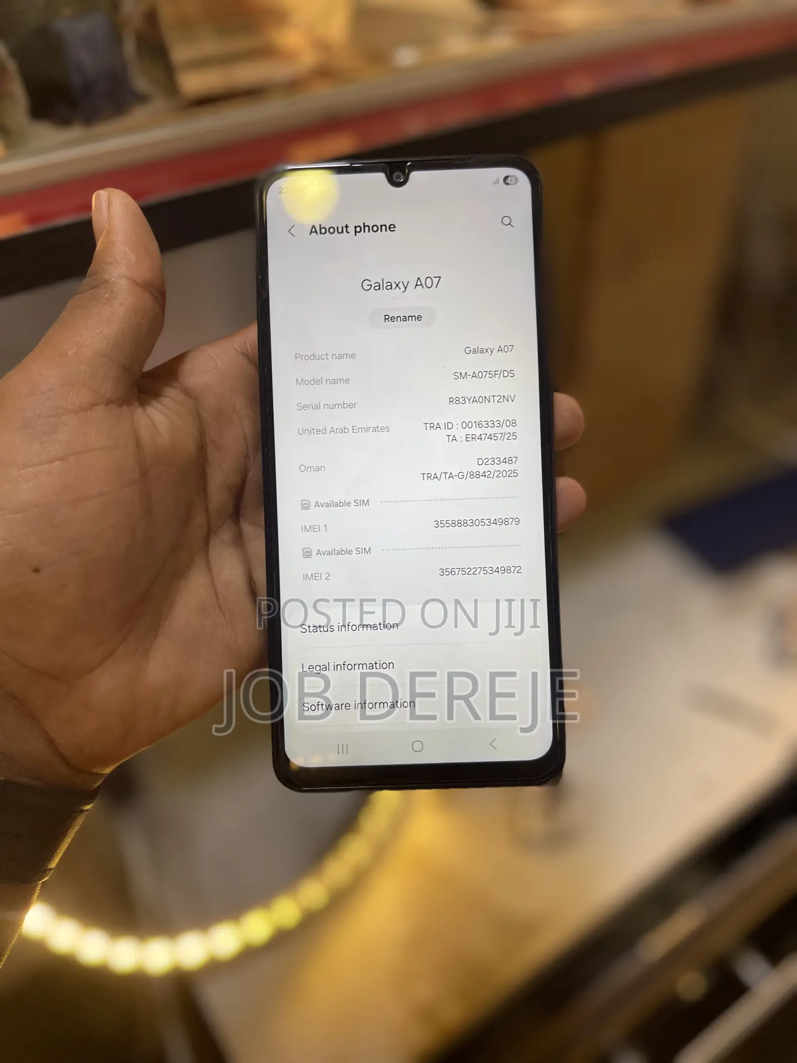 New Samsung Galaxy A07 128 GB Black