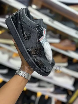 Nike Jordan 1 Retro Low Full Black Master Quality Flat Shoes for You