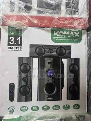Komax 3.1ch Multimedia Speaker – Heavy Bass | Best Price in Addis!