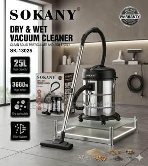 Sokany Vacuum Cleaner 25 Liter – Powerful Wet Dry Cleaning