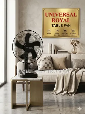 Universal Royal 16" Table Fan – Reliable Cooling for Everyday Use