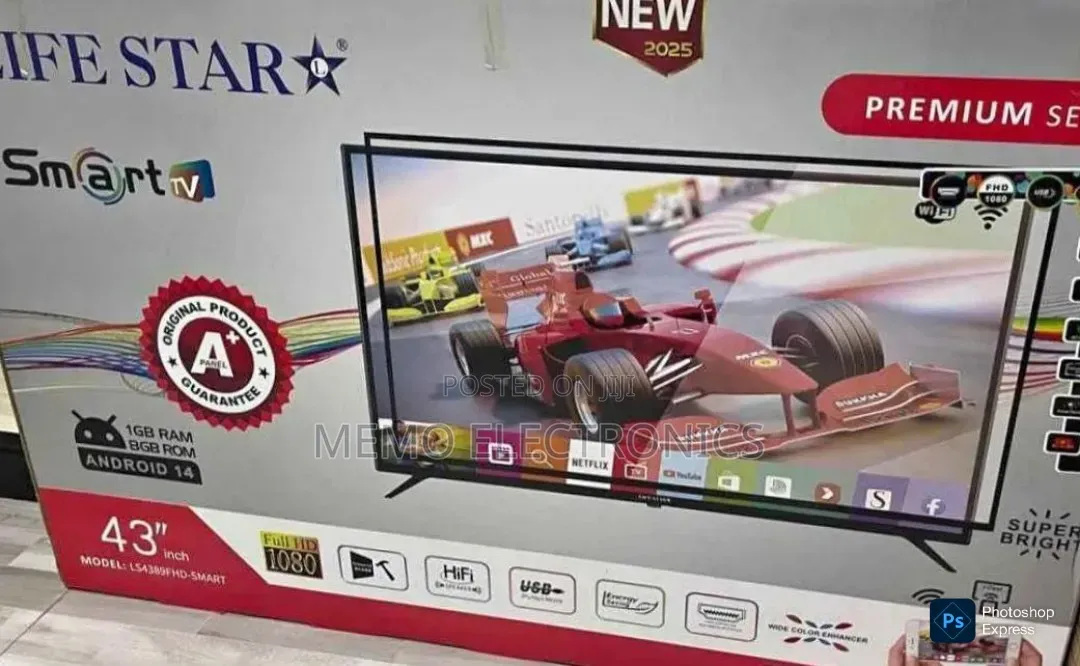 Life Star 43'' Smart Tv New 2025
