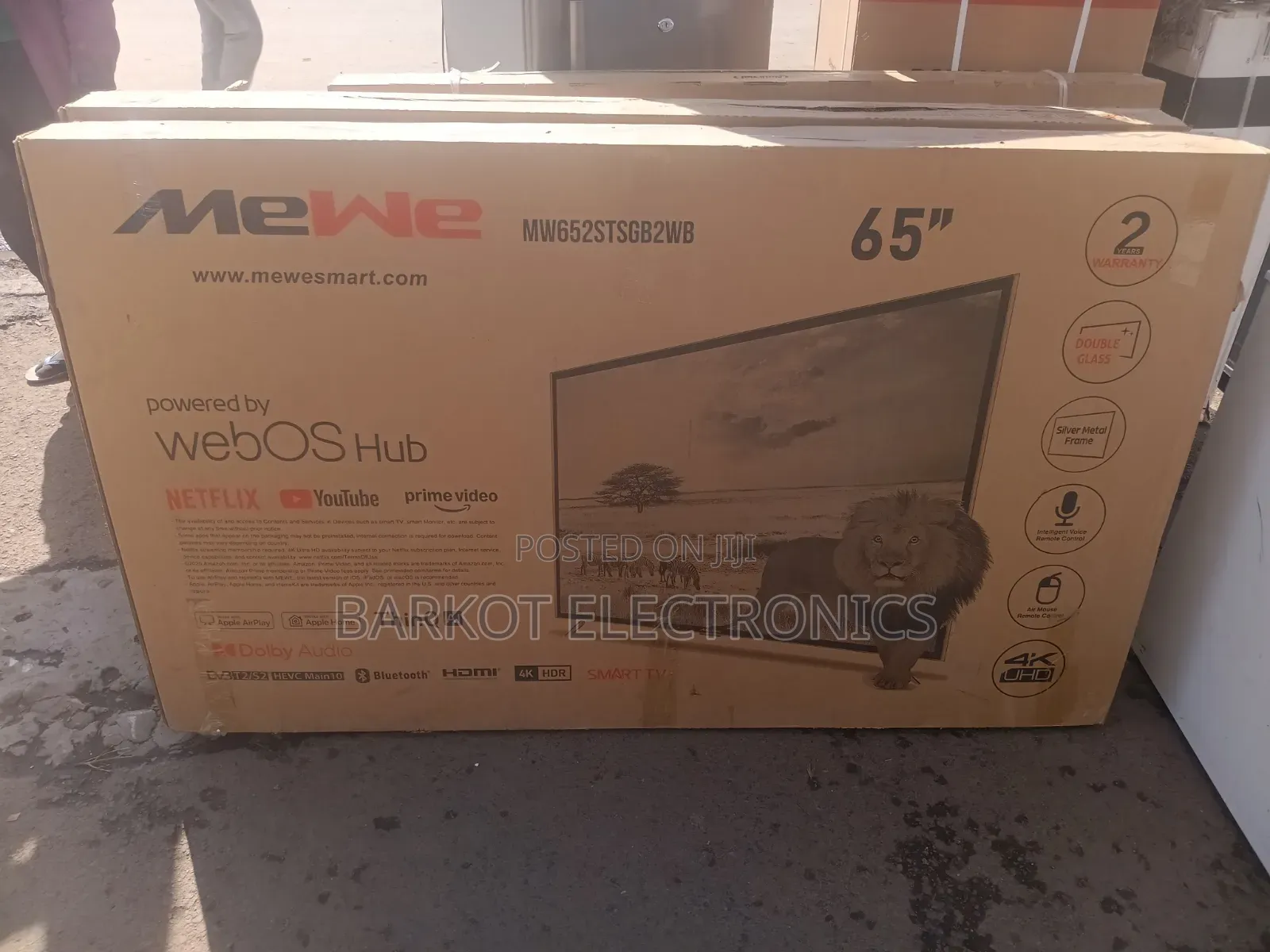 Mewe Smart Tv 65 Inch Andraid Doubel Gelass 2026 Quality Tv Hifi